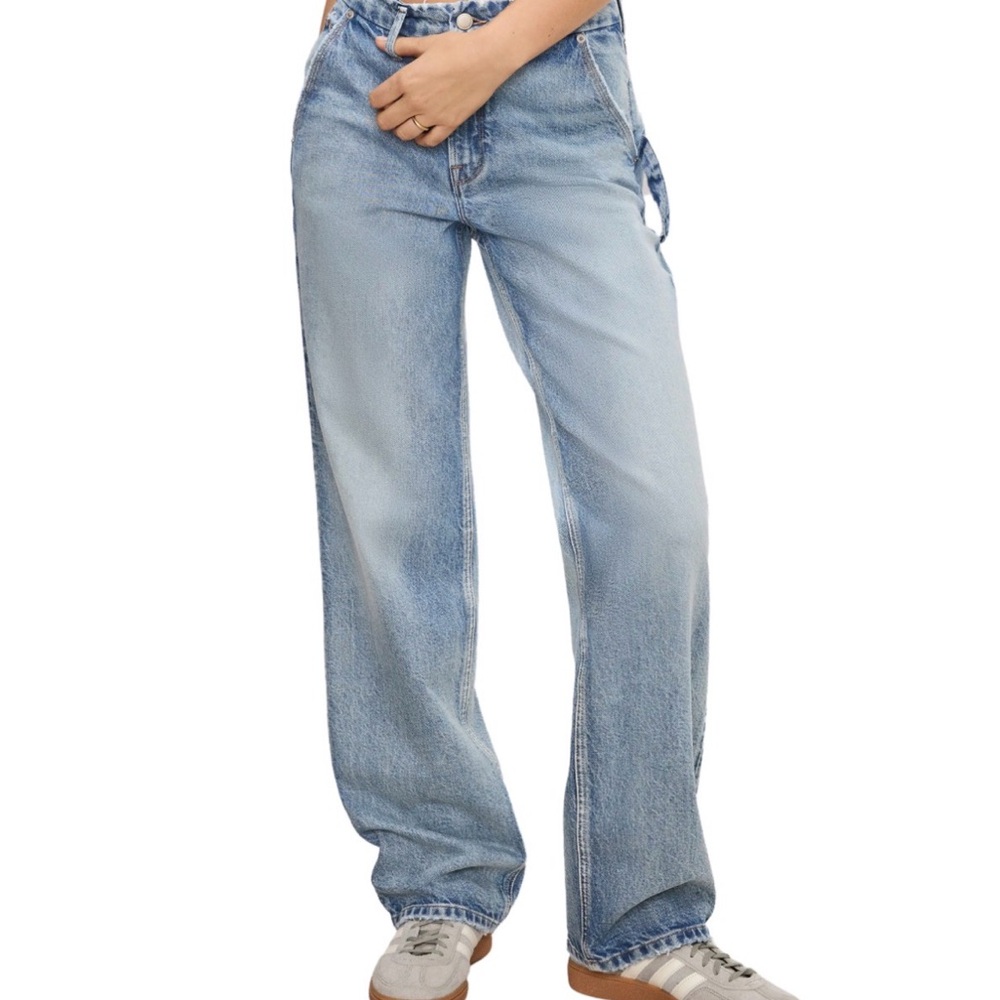 Good American Light Blue Flare Jeans
